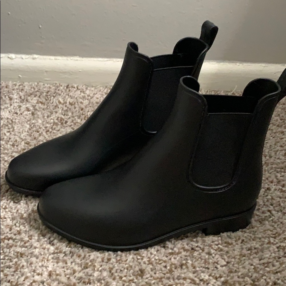Rain boots.